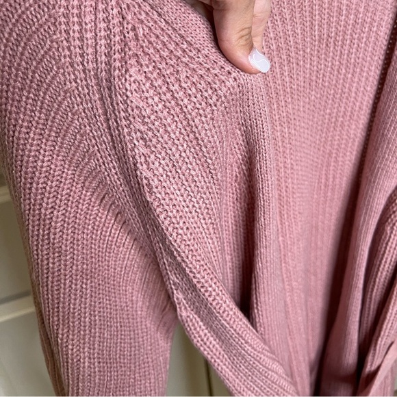 NWT Halara duster long sweater robe | dusty rose | oversized cardigan | small - Picture 8 of 10
